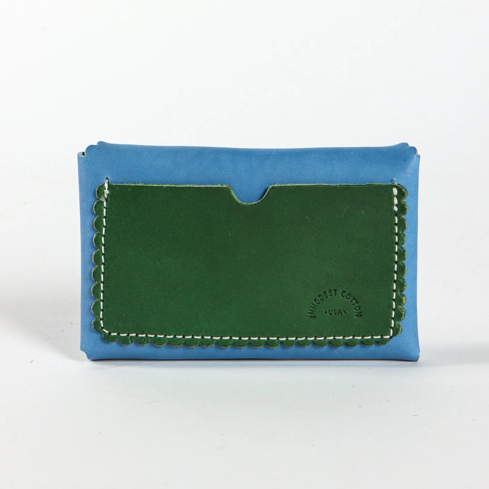 Scallop Wallet | Cerulean Pine