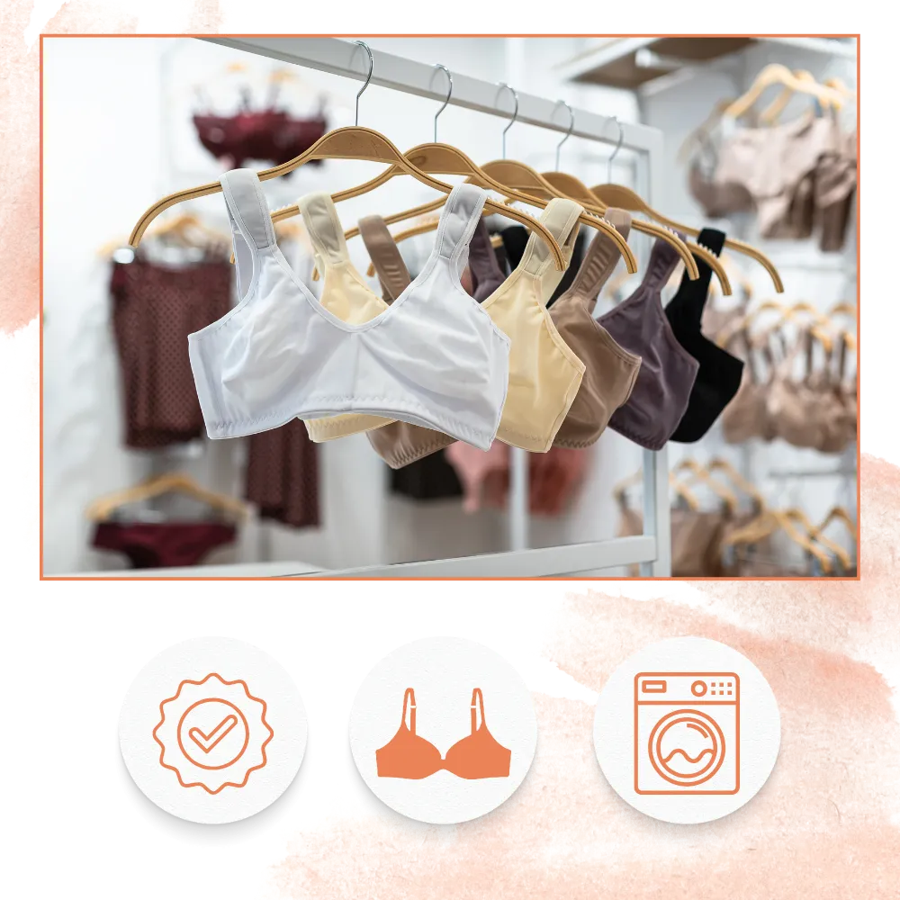 Secure Closure Bra Washing Bags