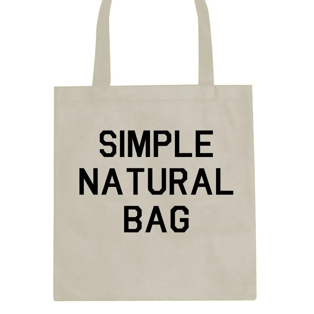 Simple Black Tote Bag