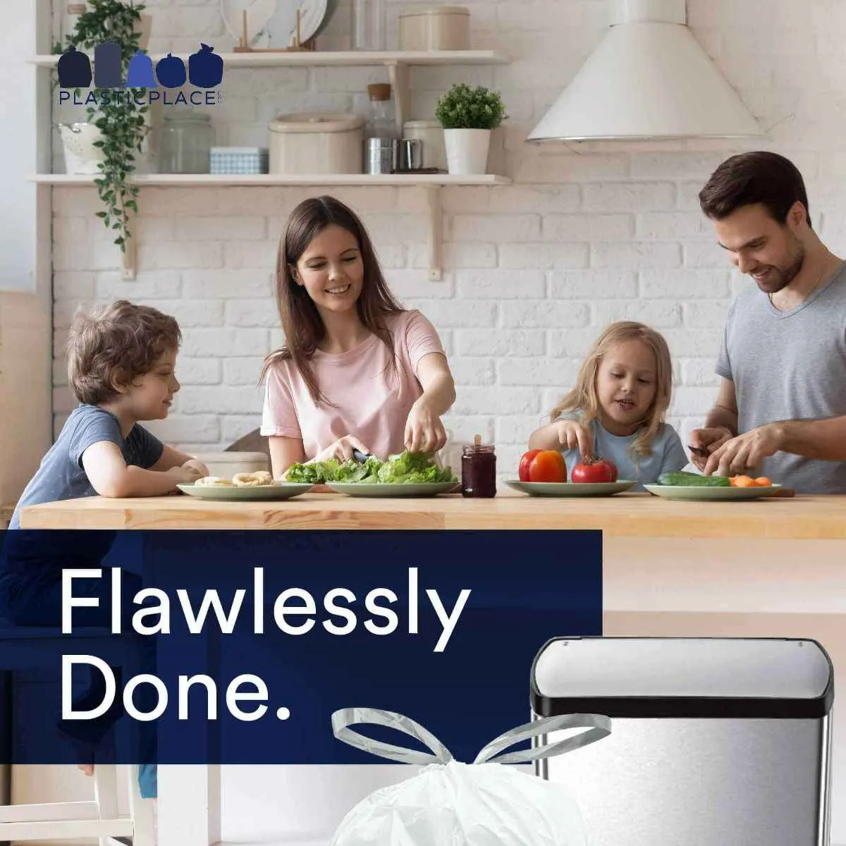 Simplehuman®* Compatible Trash Bags - Code F - 6.5 Gallon - 100/Case