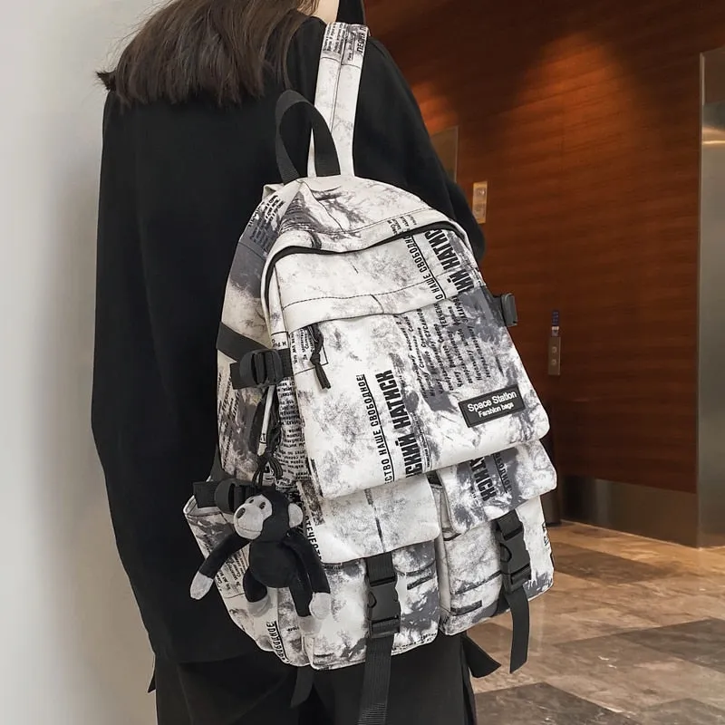 Sohiwoo Egirl Style Nylon Backpack