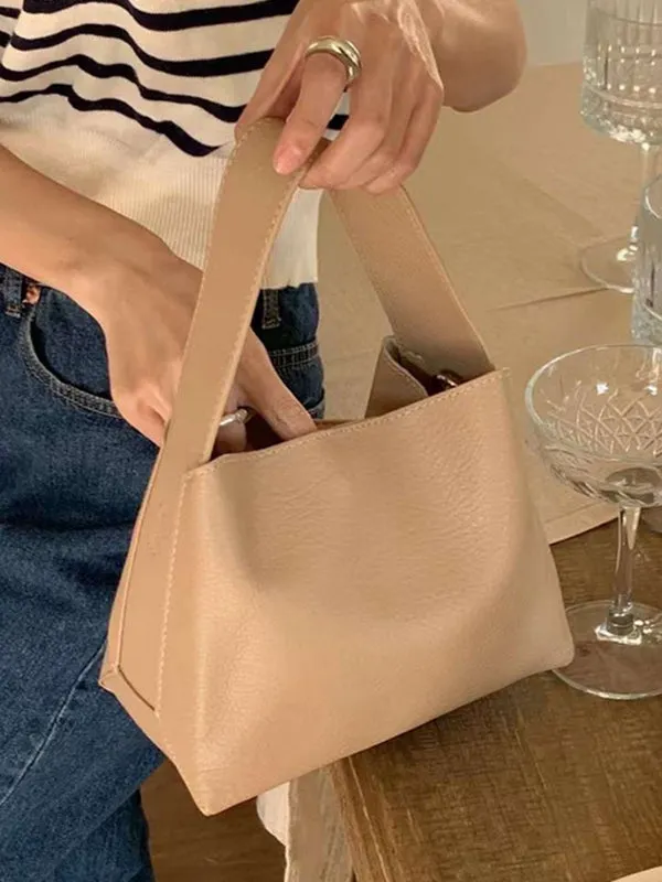 Solid Color Split-Joint Bags Handbags