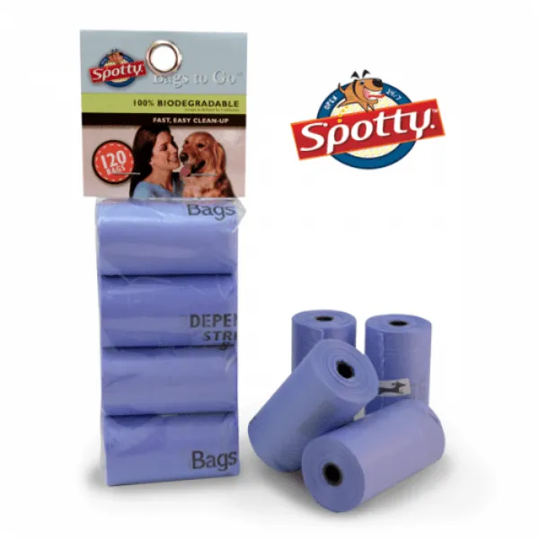 Spotty Bags to Go 100% Biodegradable Waste Bags