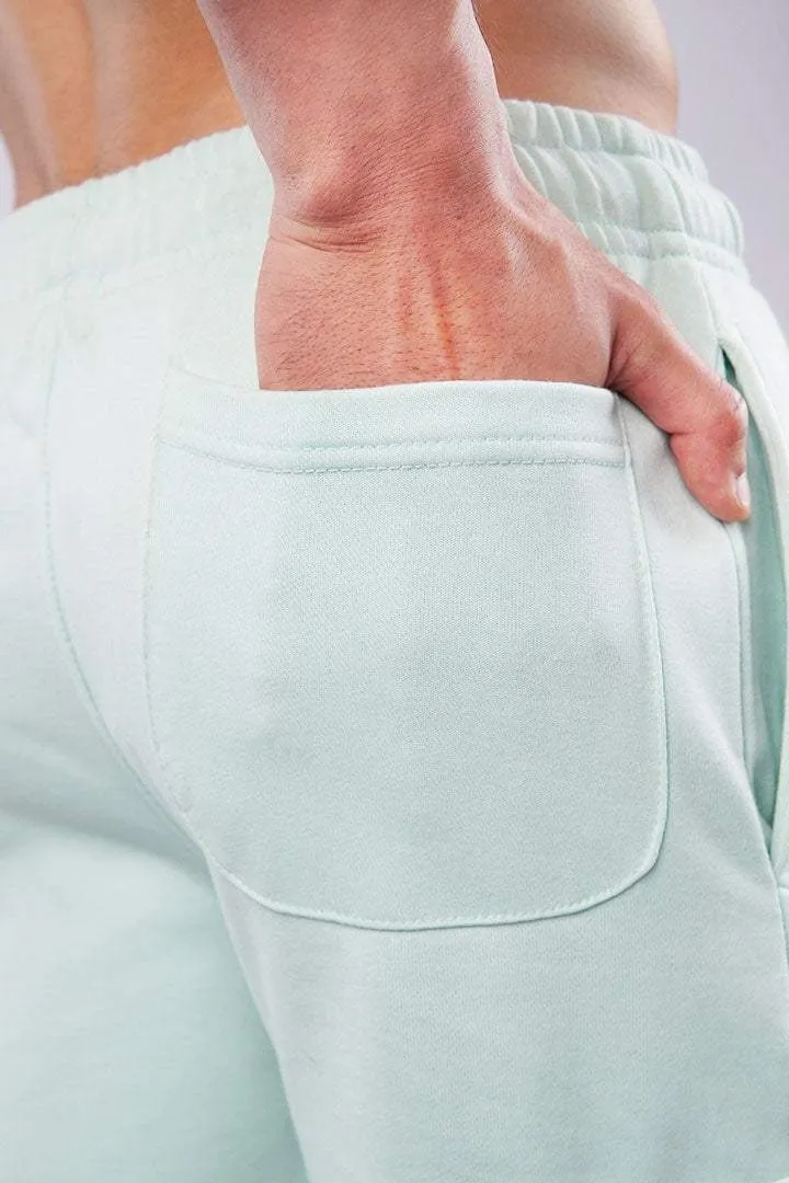 Terry Cargo Shorts - Mint Green