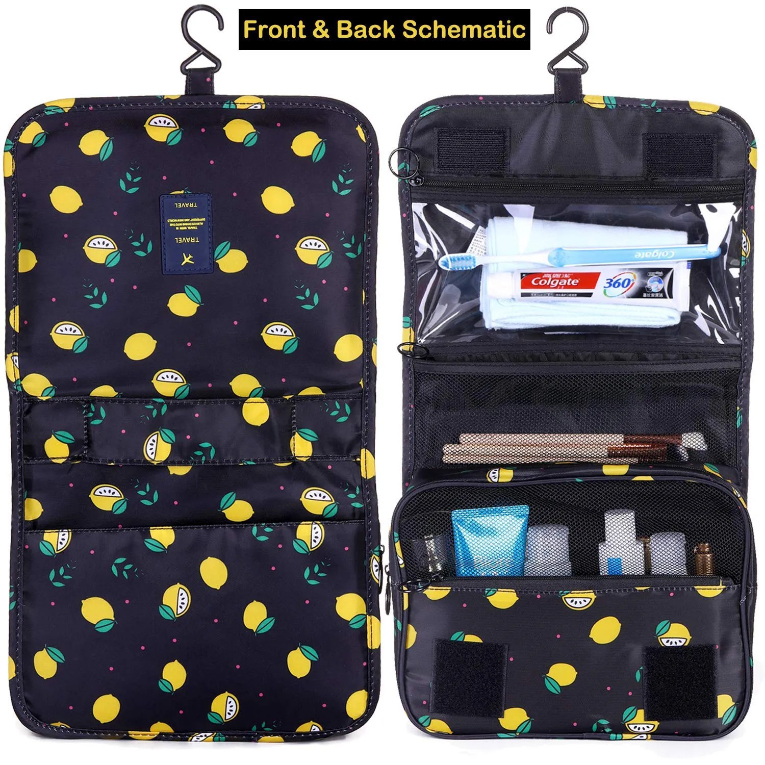 Toiletry Bag Multifunction Cosmetic Bag Portable Makeup Pouch Waterproof