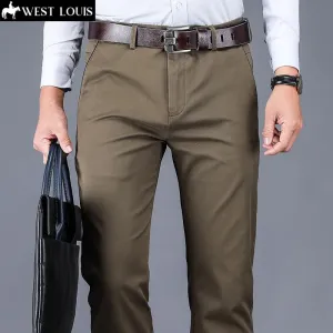 West Louis New Classic Style Straight Loose Pants