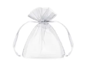 White Organza Bags 7.5 X10cm Pack of 10