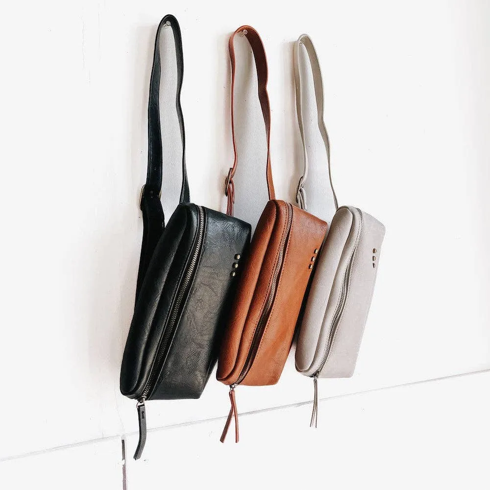 Whitley Waist Crossbody Bag: Brown