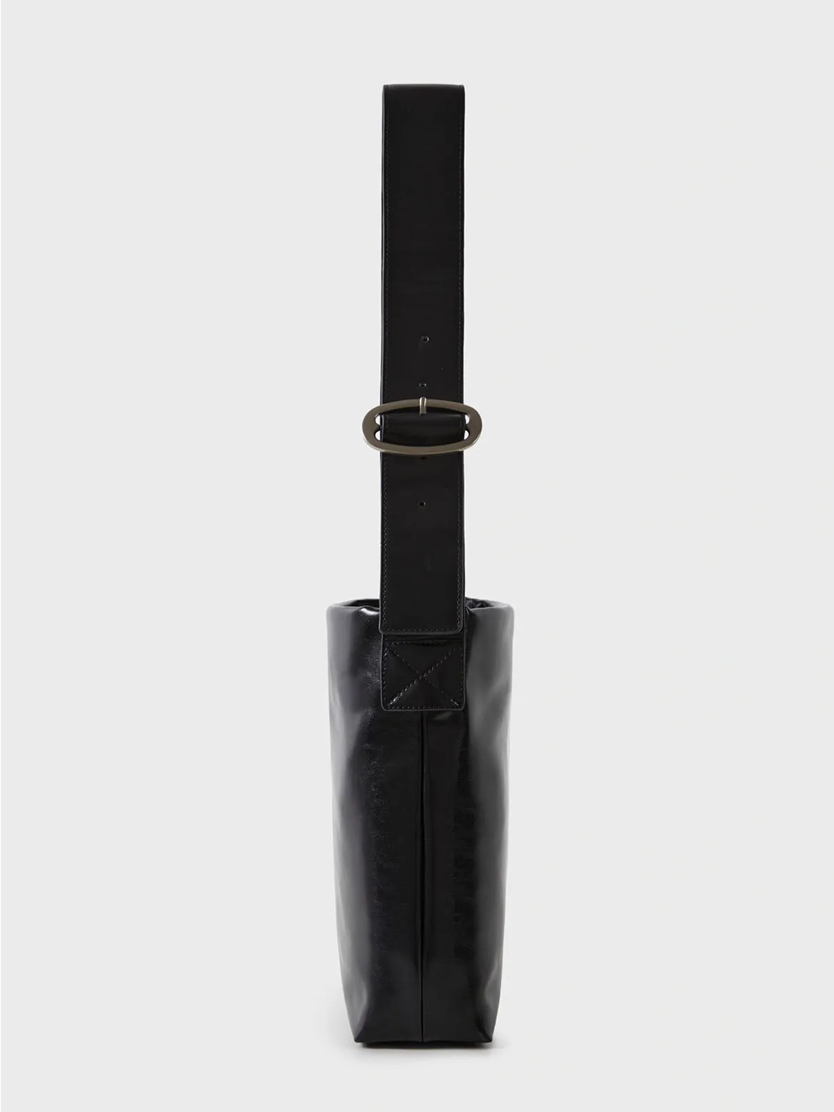 Wide Shoulder Strap Large Capacity Tote Bag With Buckles